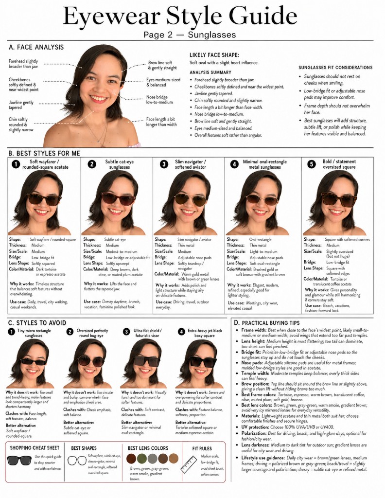 Eyewear guide — sunglasses