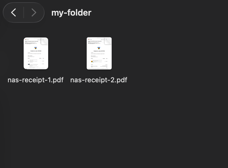 Folder view for selecting Claude workspace