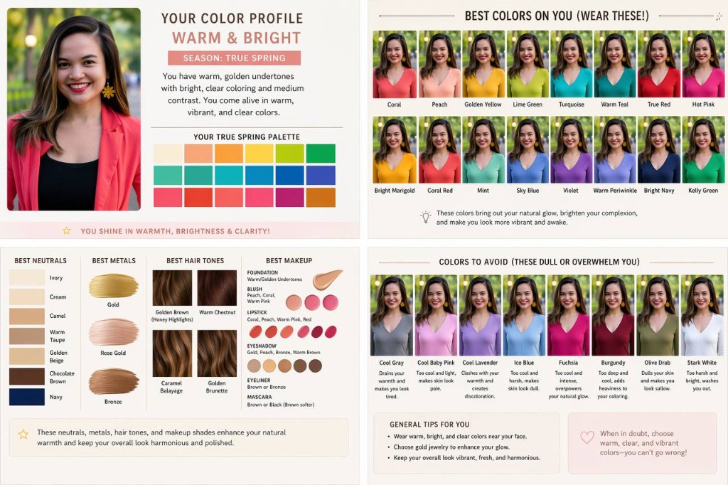 Resulting color analysis image