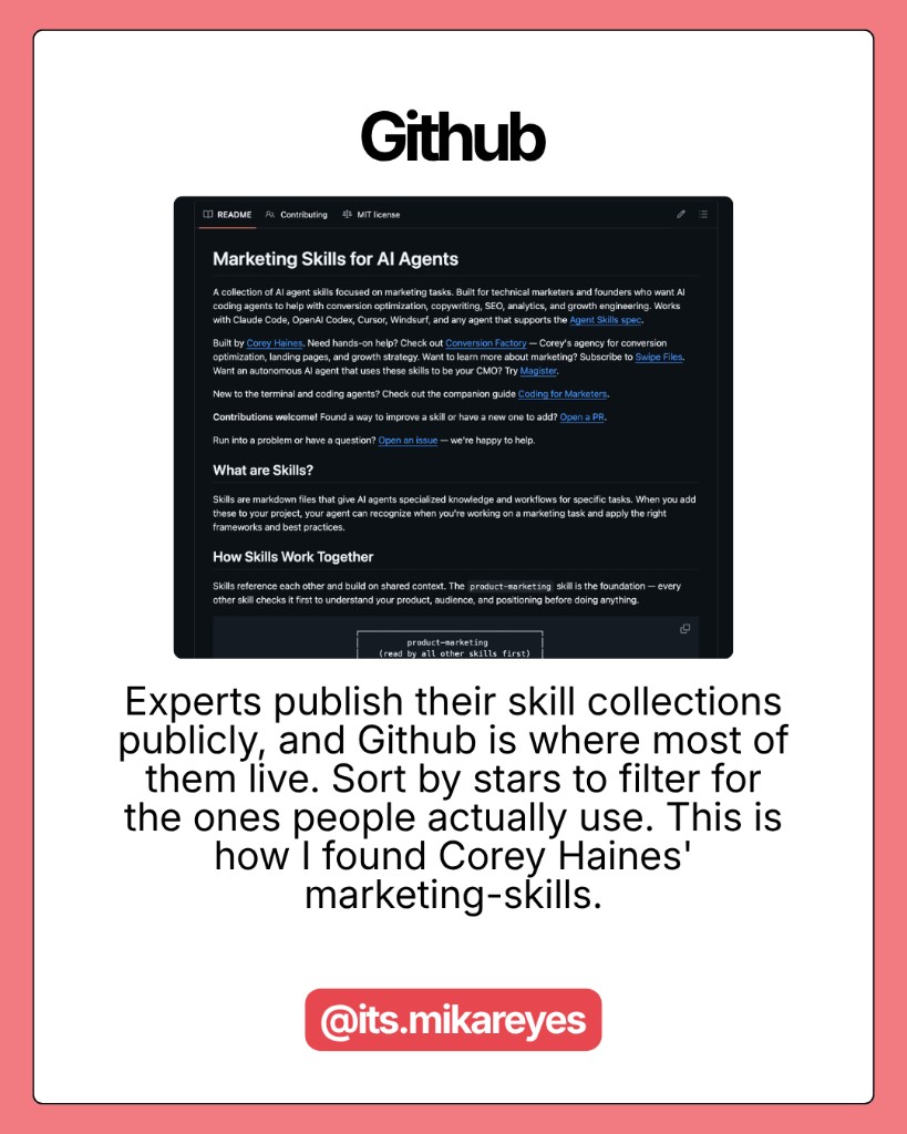 Corey Haines marketing-skills repo on GitHub