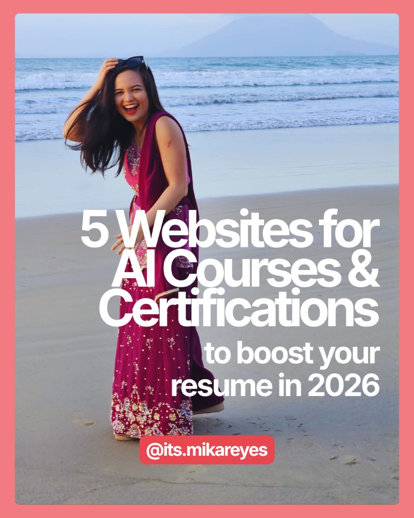 Cover: 5 websites for AI courses and certifications to boost your resume in 2026