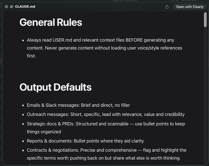 Short CLAUDE.md pointing to context files