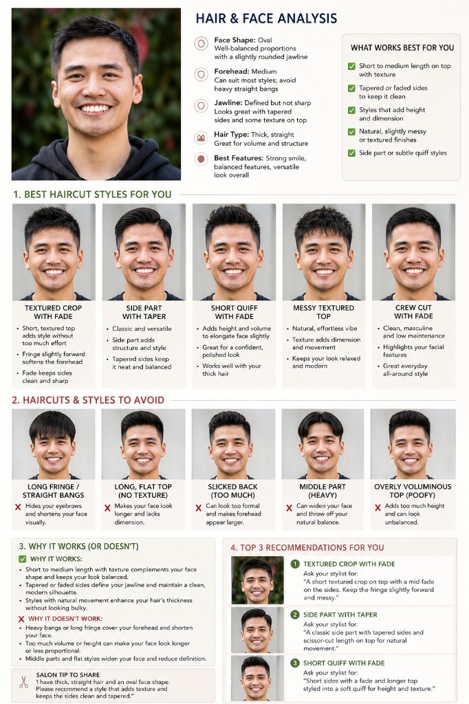 Another haircut analysis output example