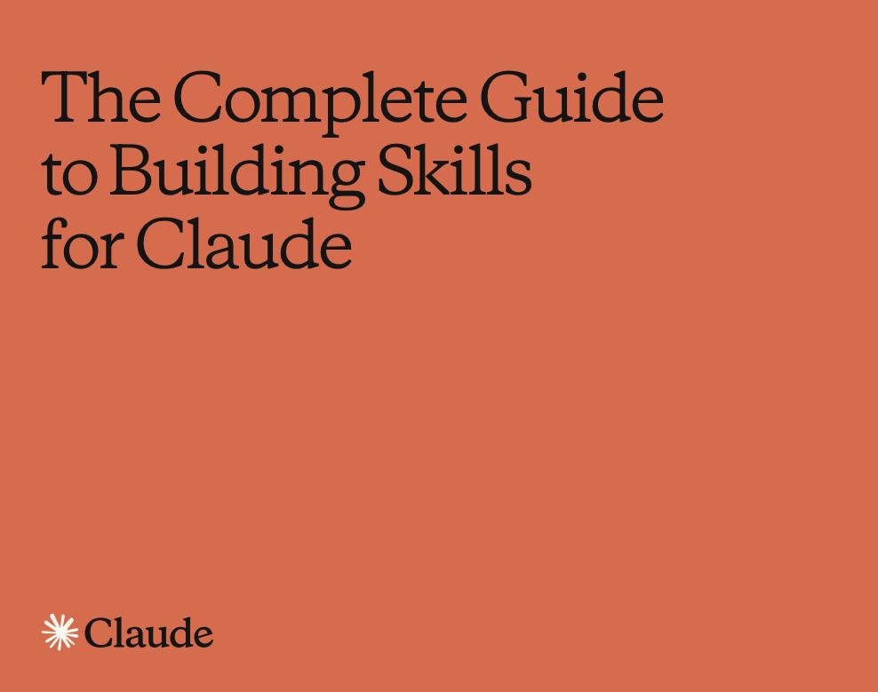 Anthropic guide to Skills cover