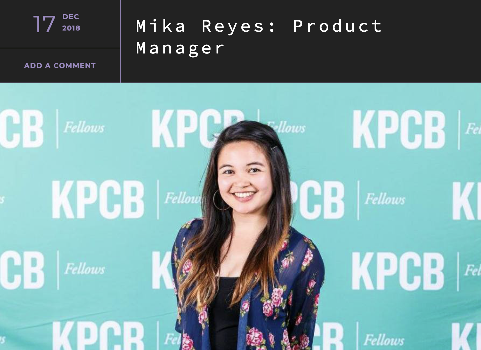 Wi-Tech Feature: Mika Reyes